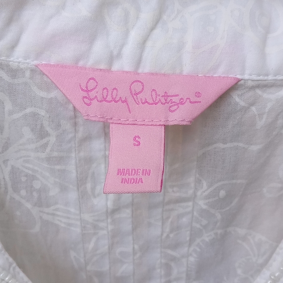 Lilly Pulitzer White Tunic Top - Picture 8 of 10